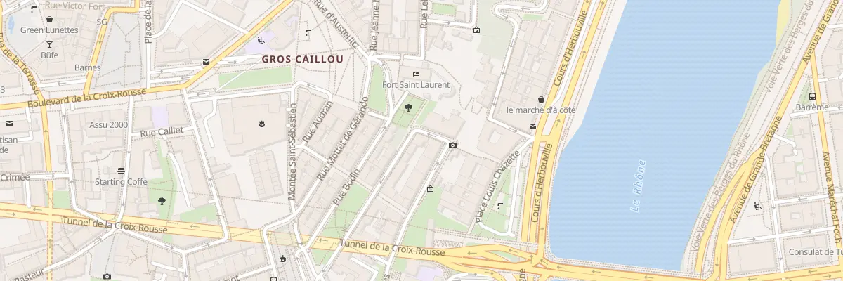 Plan du 2 Rue Philibert Delorme à Lyon 1er Arrondissement