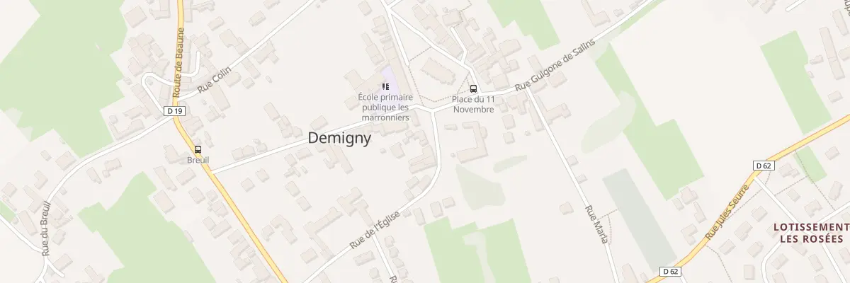 Plan du 5524 Pl du 11 Novembre à Demigny