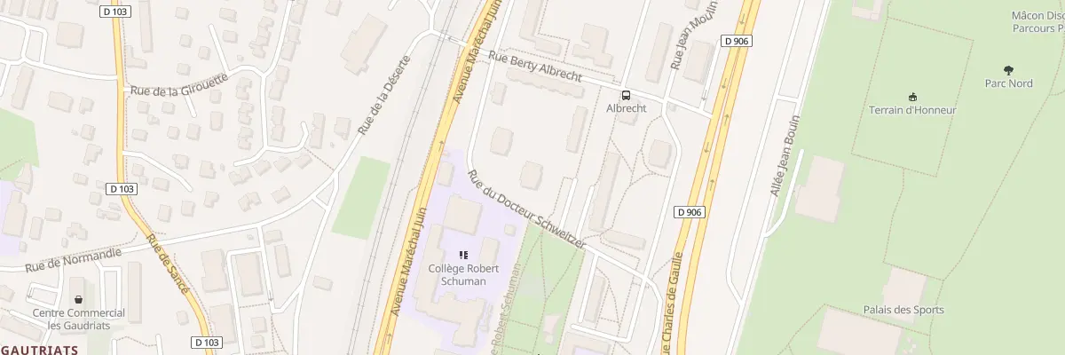 Plan du 18 Rue Docteur Schweitzer à Mâcon