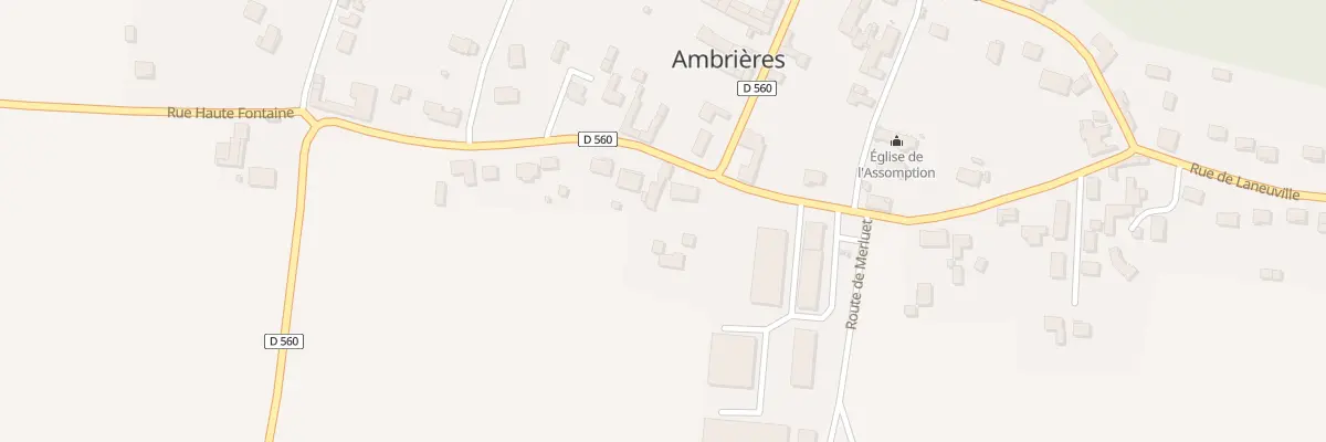 Plan du 1 Rue de Haute Fontaine à Ambrières