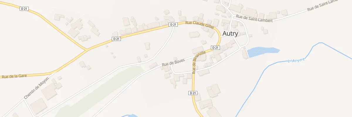 Plan du 2 Rue des Boves à Autry