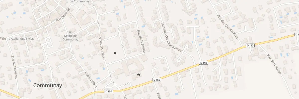 Plan du 2 Rue de la Source à Communay
