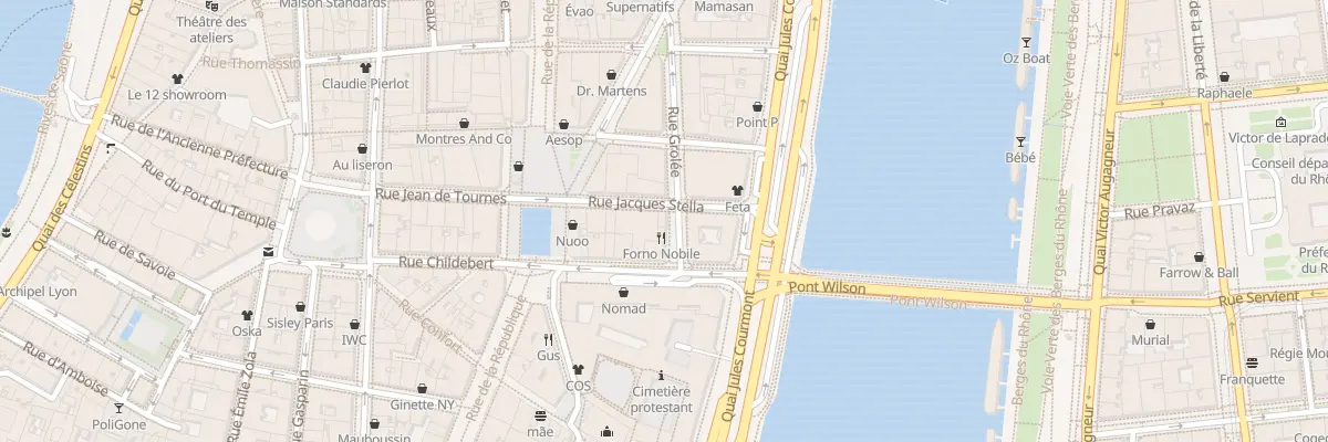 Plan du 18 Rue Grolée à Lyon 2e Arrondissement