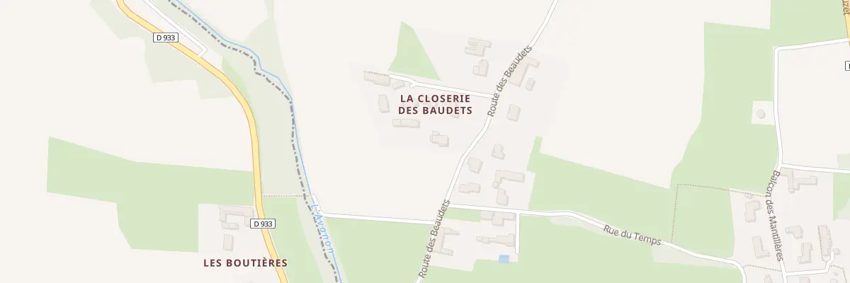 Plan du 288 Rte des Baudets à Bey