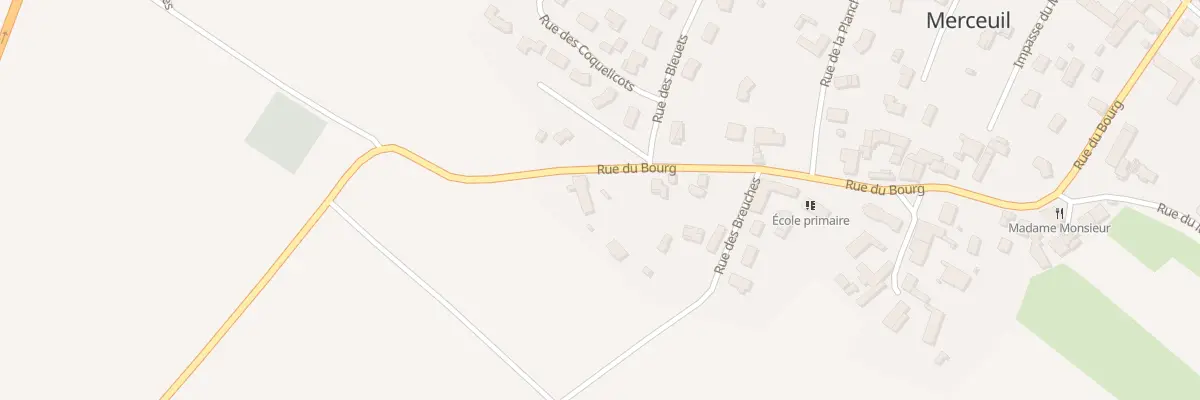 Plan du 29 Rue du Bourg à Merceuil