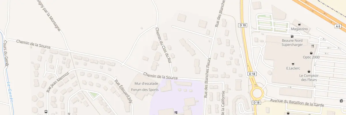 Plan du 4 Che du Clos du Roi à Beaune