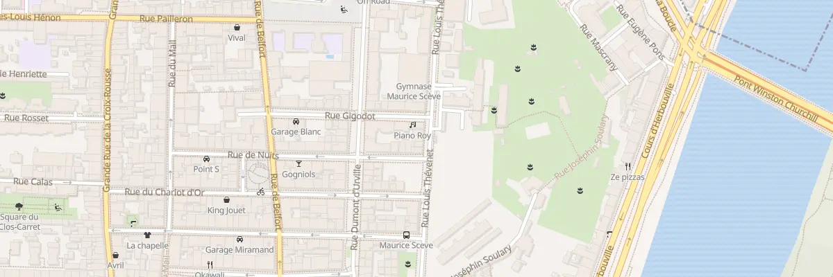 Plan du 9A Rue Louis Thévenet à Lyon 4e Arrondissement