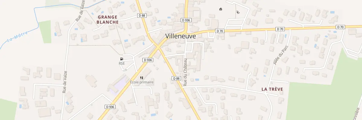 Plan du 6 Rue du Château à Villeneuve