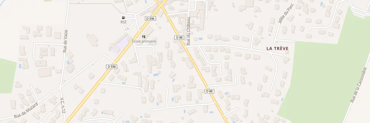 Plan du 166 Rte de Savigneux à Villeneuve