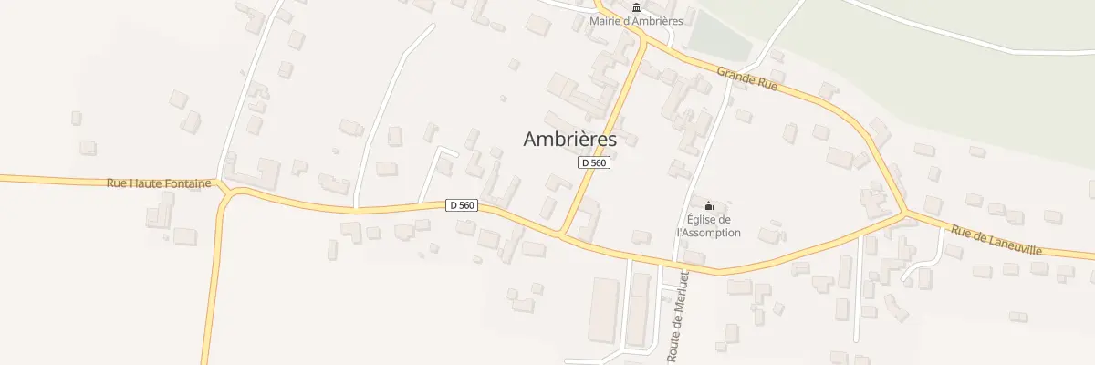 Plan du 12 Rue coupée à Ambrières