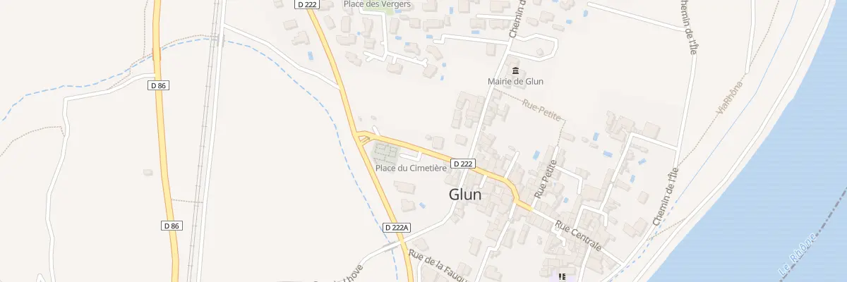 Plan du 1 Rue du Rioudard à Glun