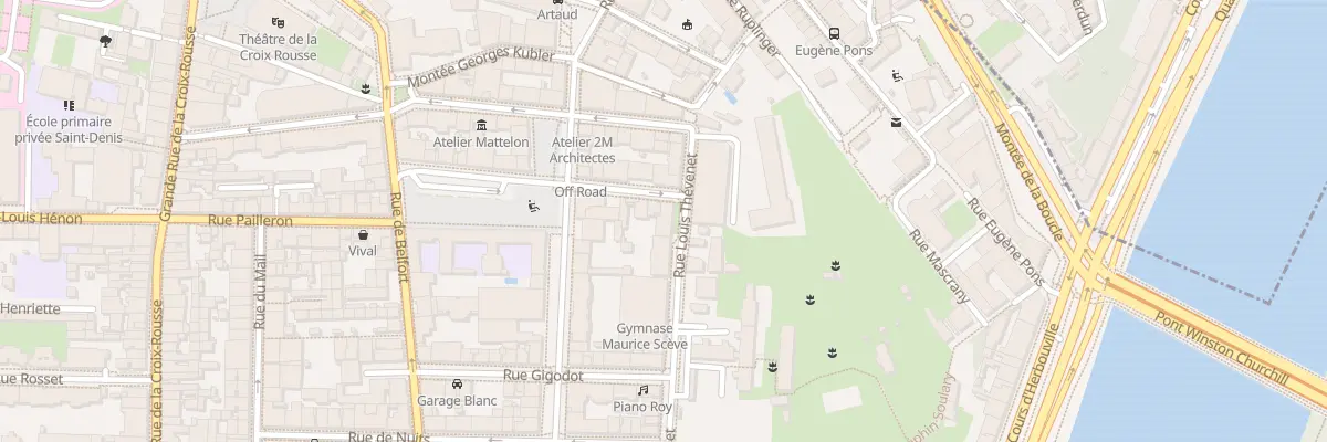 Plan du 15T Rue Louis Thévenet à Lyon 4e Arrondissement