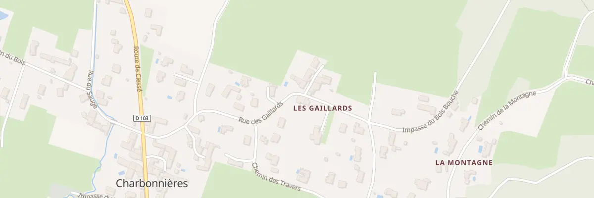 Plan du 30 Rue des Gaillards à Charbonnières