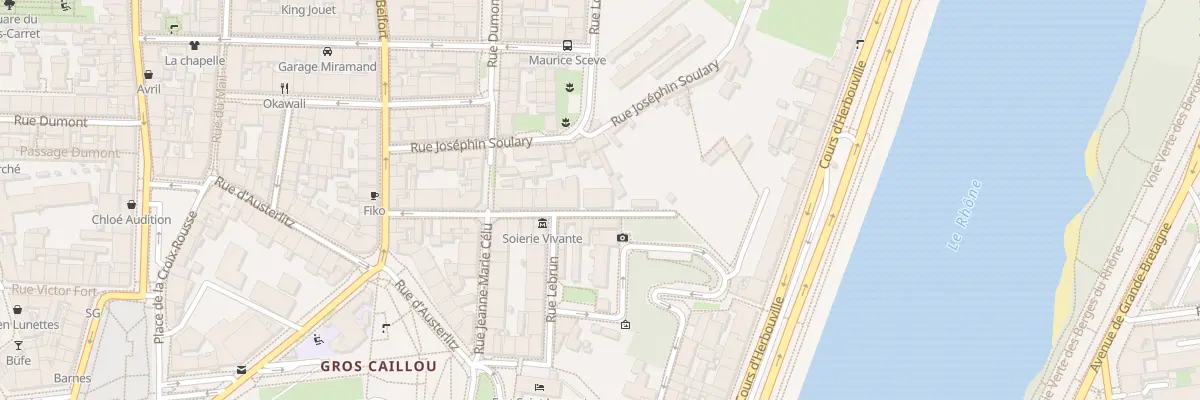 Plan du 21 Rue Justin Godart à Lyon 4e Arrondissement
