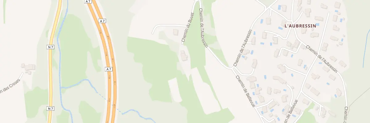 Plan du 290 Che du Buvet à Reventin-Vaugris