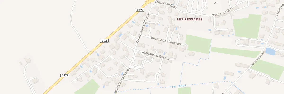 Plan du 185 Che Vieux d’Orange à Sérignan-du-Comtat