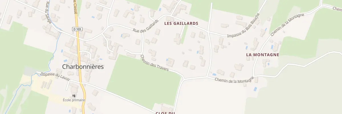 Plan du 4 Che des Travers à Charbonnières