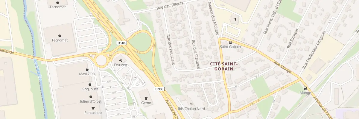 Plan du 4 Rue des Peupliers à Chalon-sur-Saône