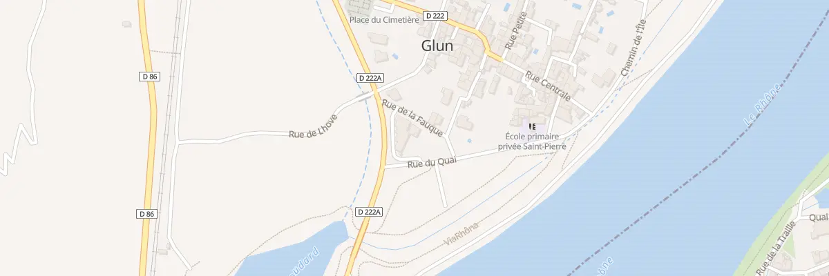 Plan du 5 Rue de la Fauque à Glun