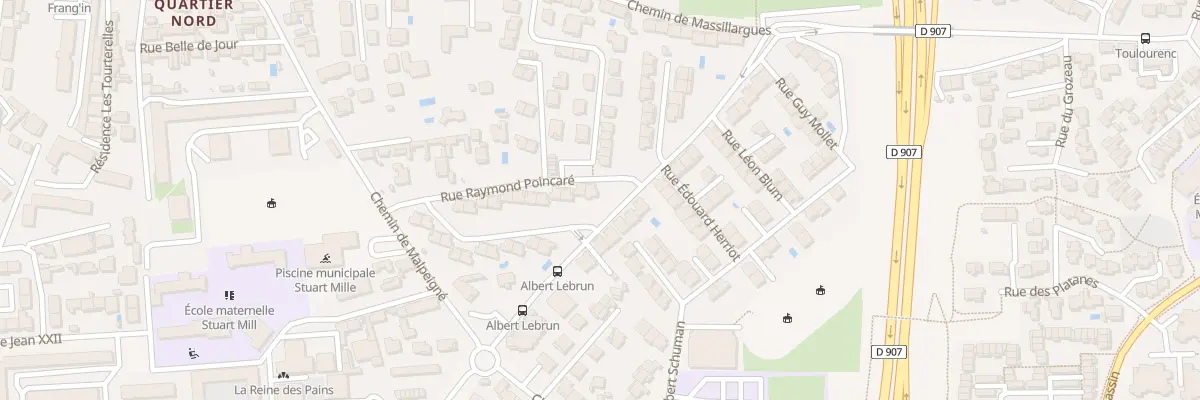 Plan du 24 Rue Raymond Poincaré à Avignon