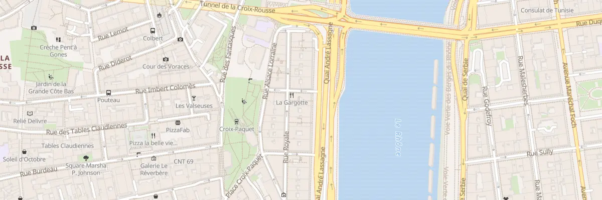 Plan du 8 Quai André Lassagne à Lyon 1er Arrondissement