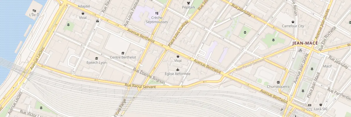 Plan du 32 Av Berthelot à Lyon 7e Arrondissement