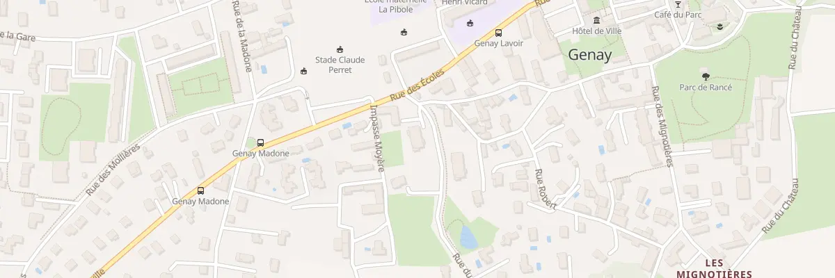 Plan du 40 Rue du Belvédère à Genay
