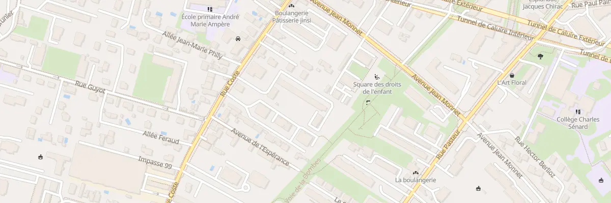 Plan du 104 Rue Coste à Caluire-et-Cuire