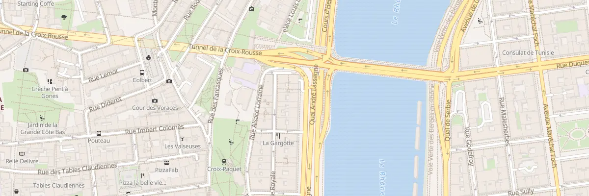 Plan du 4 Quai André Lassagne à Lyon 1er Arrondissement