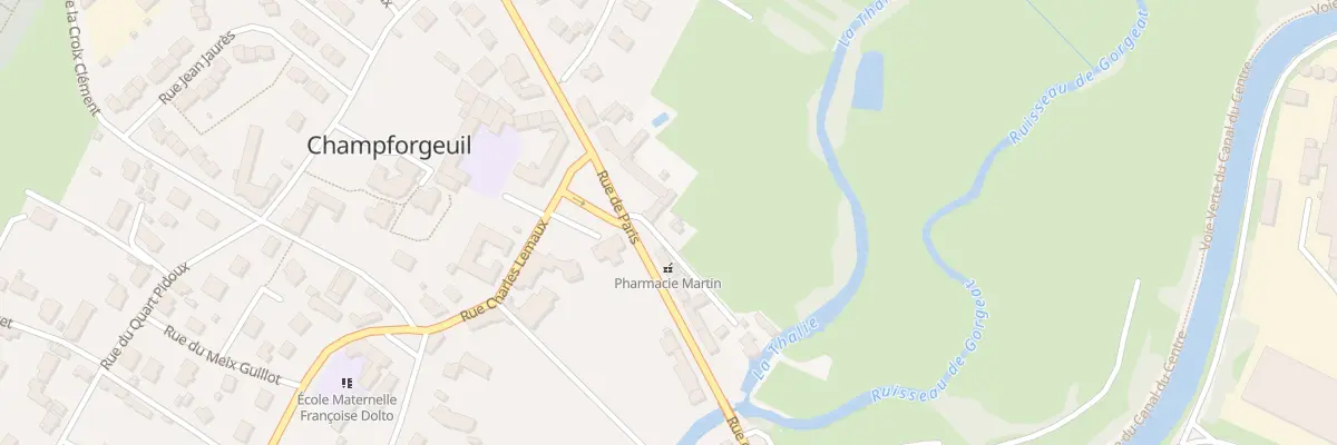 Plan du 84 Rue de Paris à Champforgeuil