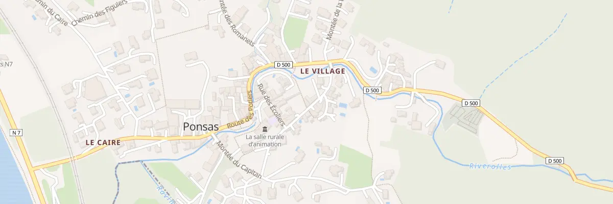 Plan du 5104 Le Village à Ponsas