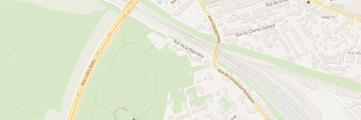 Plan du 9 Rue de la Pepinière à Chalon-sur-Saône