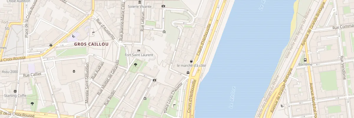 Plan du 4 Mte Bonafous à Lyon 4e Arrondissement