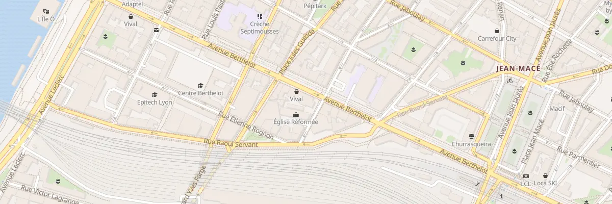 Plan du 36 Av Berthelot à Lyon 7e Arrondissement