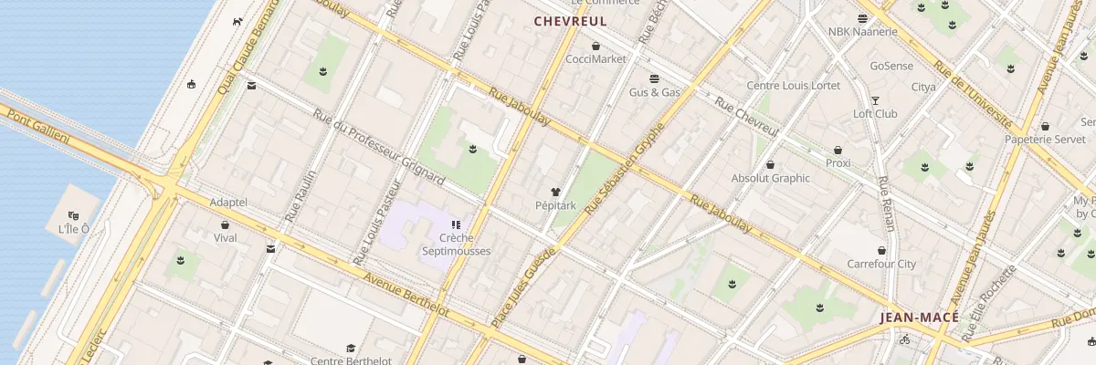 Plan du 92 Rue Béchevelin à Lyon 7e Arrondissement
