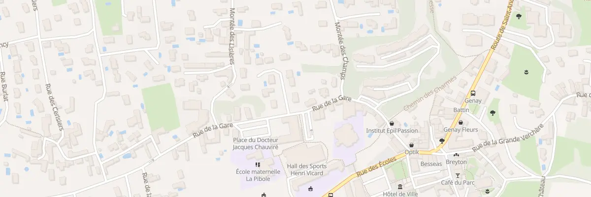 Plan du 248 Rue de la Gare à Genay