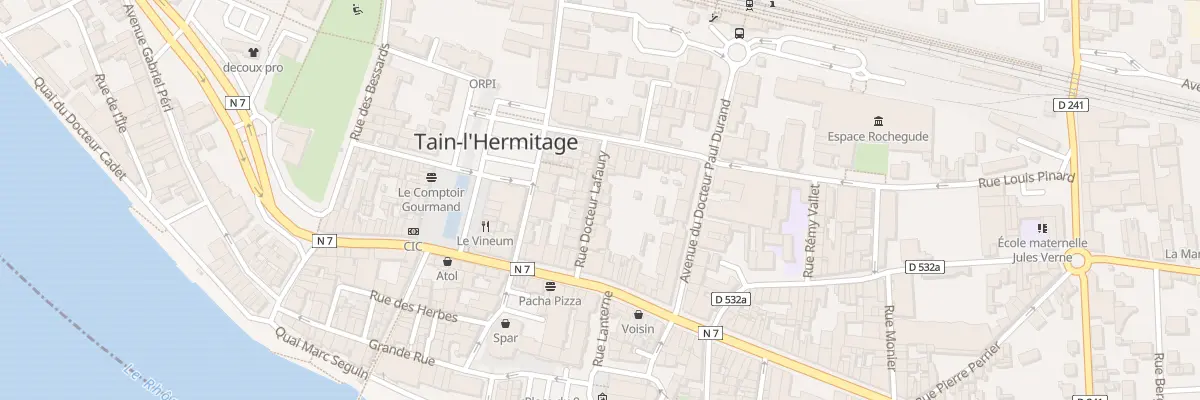 Plan du 12 Rue Docteur Lafaury à Tain-l’Hermitage
