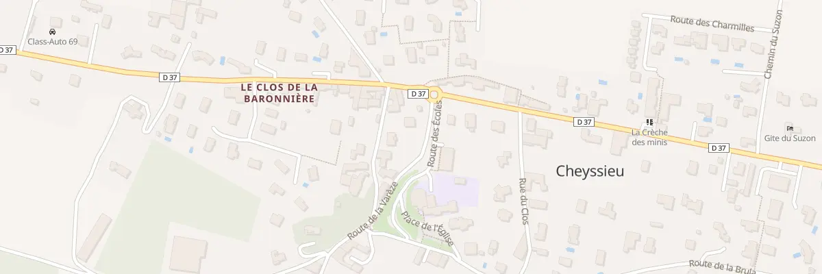 Plan du 30 Rte de la Varèze à Cheyssieu