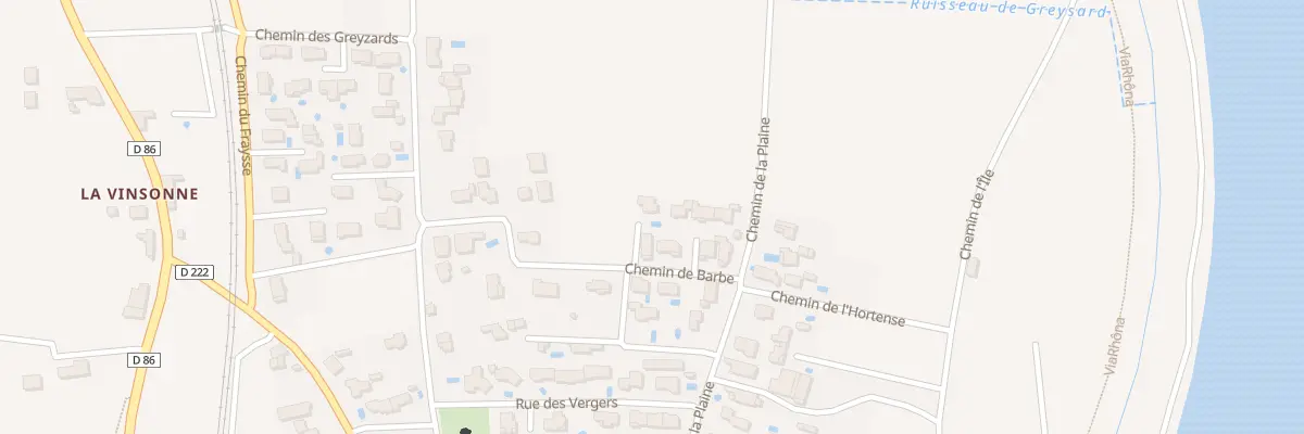 Plan du 37 Che de Barbe à Glun