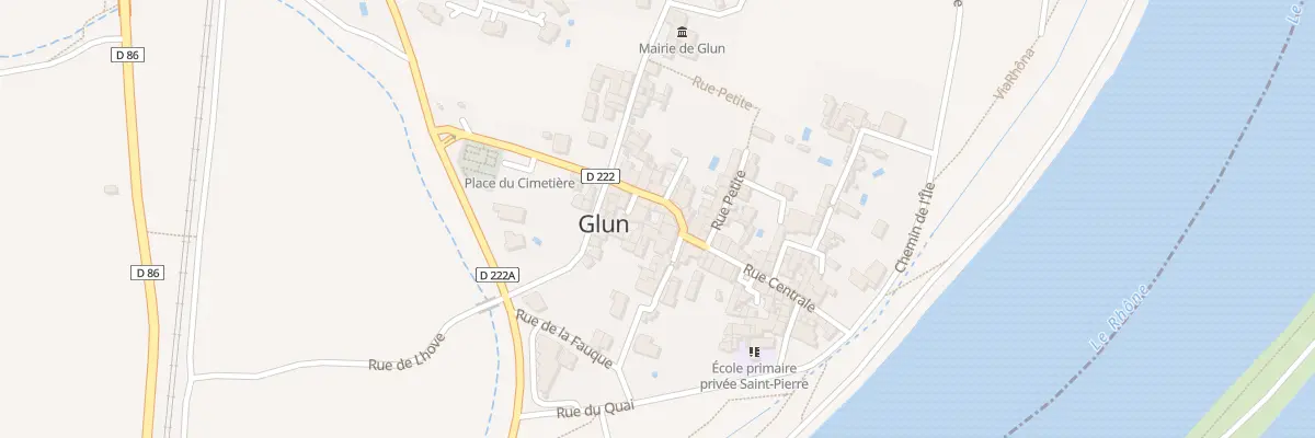 Plan du 10 Rue Centrale à Glun