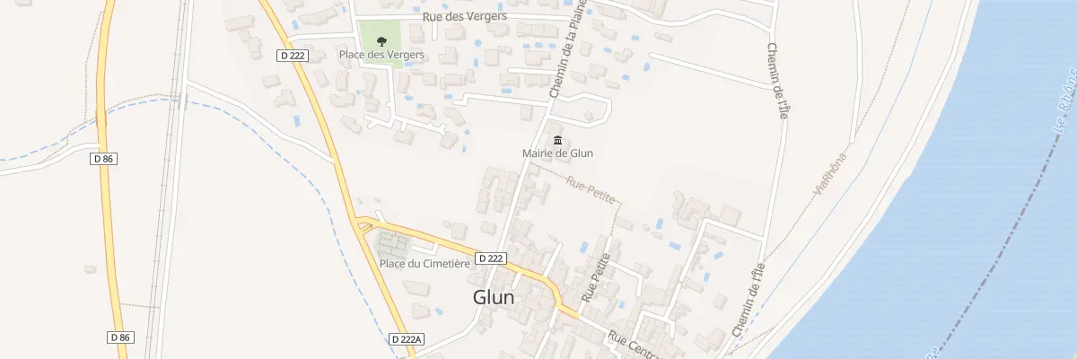 Plan du 12 Che de la Plaine à Glun
