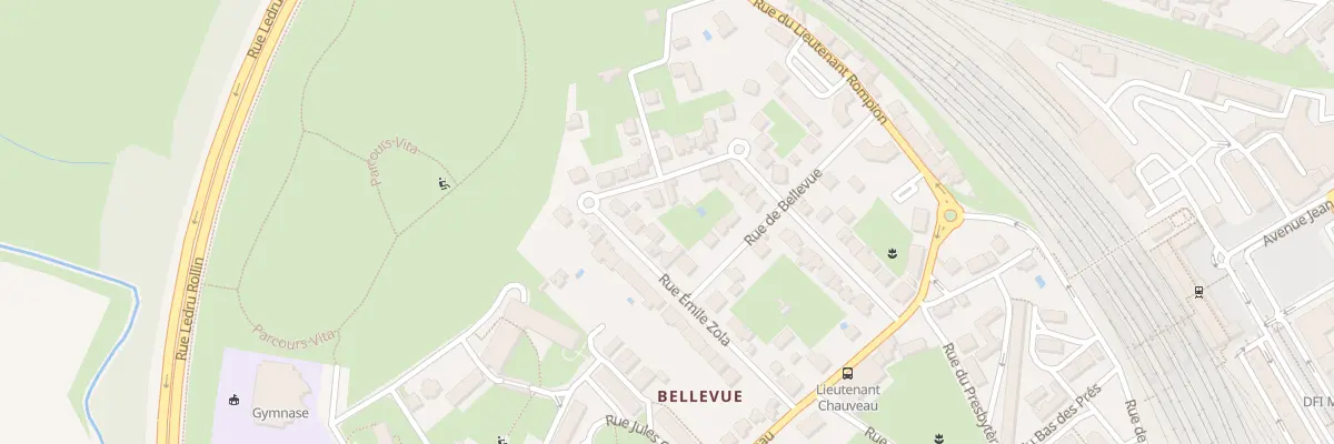 Plan du 22 Rue Emile Zola à Chalon-sur-Saône