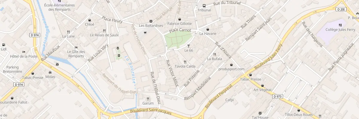 Plan du 22 Pl Carnot à Beaune