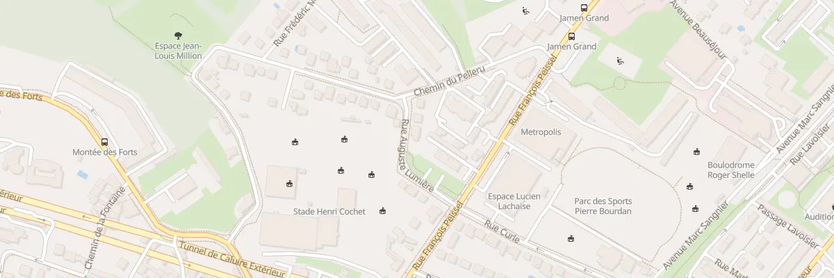 Plan du 2 Rue Auguste Lumière à Caluire-et-Cuire