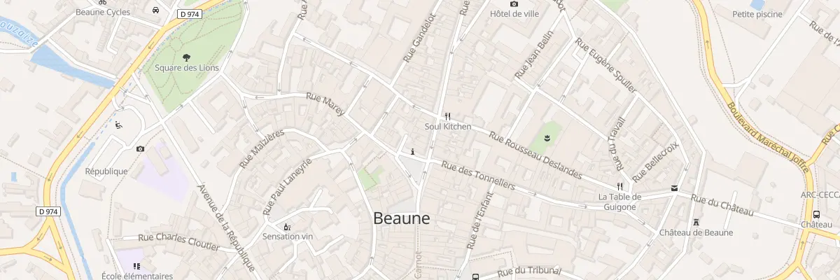 Plan du 5 Rue de Lorraine à Beaune