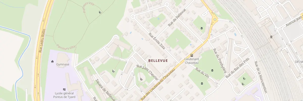 Plan du 13 Rue Emile Zola à Chalon-sur-Saône