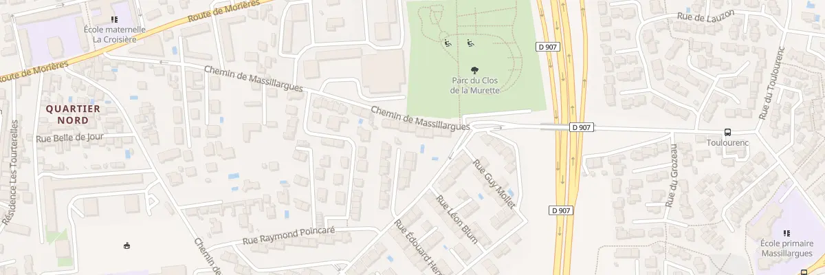 Plan du 50 Che de Massillargues à Avignon