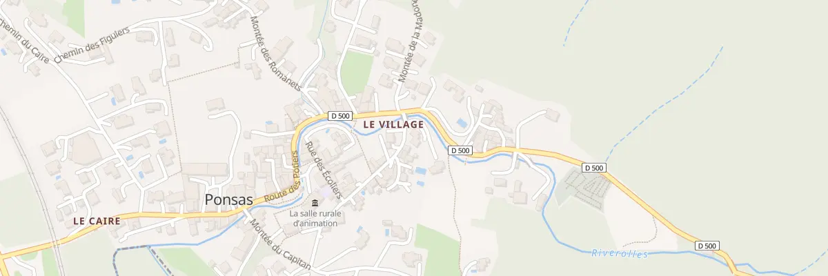Plan du 5189 Le Village à Ponsas