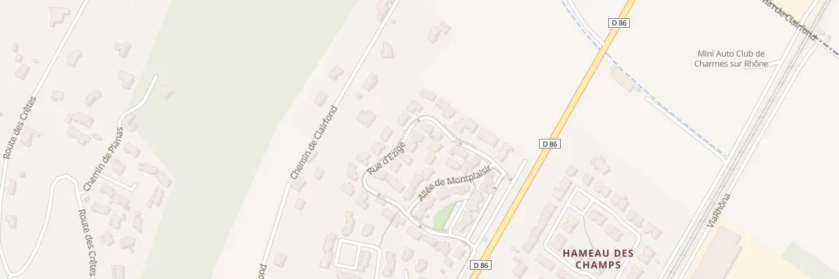 Plan du 16 Rue d’Ezige à Charmes-sur-Rhône