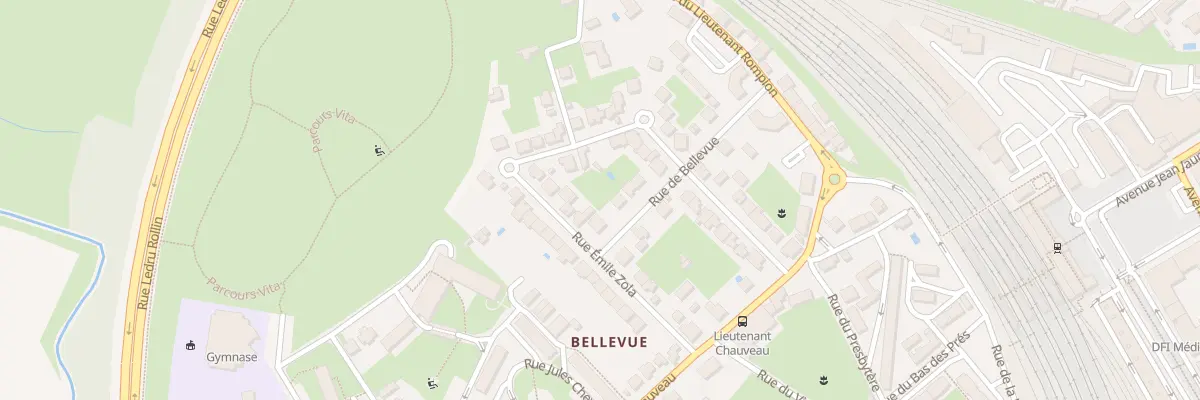 Plan du 18 Rue Emile Zola à Chalon-sur-Saône